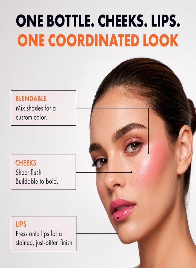 Daniel Sandler Watercolour Liquid Blush for Cheeks, Lips & Eyes Lightweight Formula - Crush - Image 4