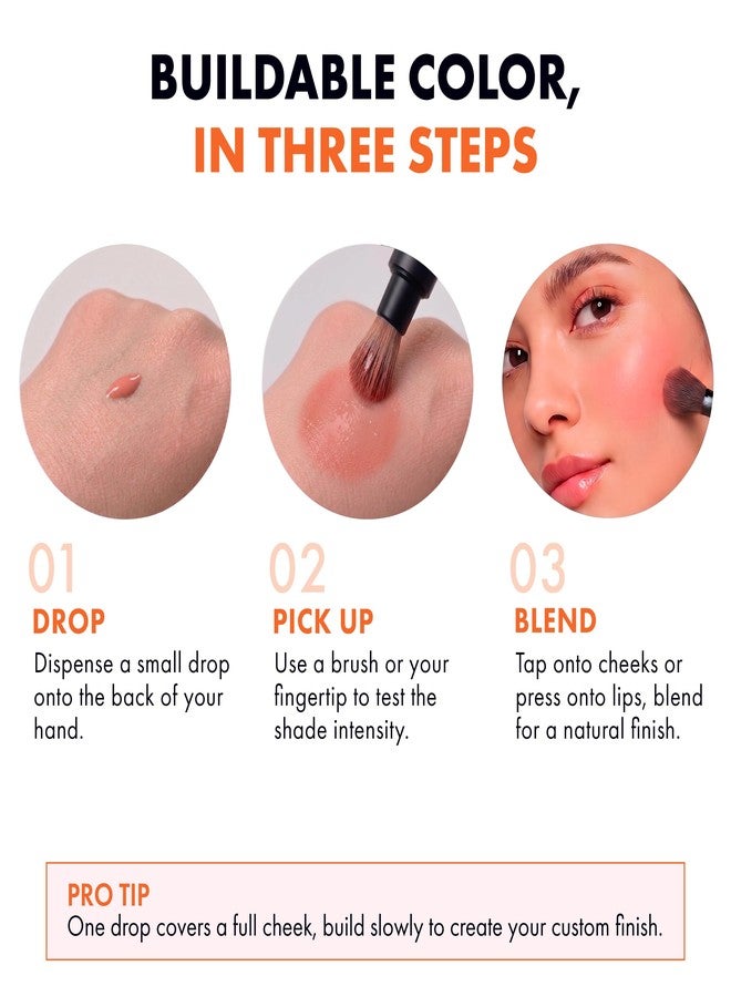 Daniel Sandler Watercolour Liquid Blush for Cheeks, Lips & Eyes Lightweight Formula - Crush - Image 5