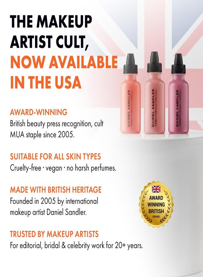 Daniel Sandler Watercolour Liquid Blush for Cheeks, Lips & Eyes Lightweight Formula - Crush - Image 3