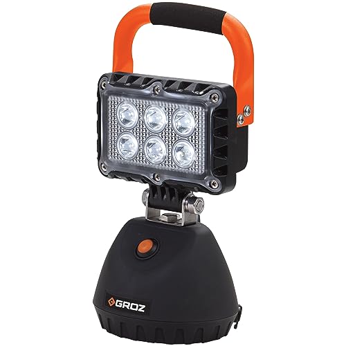 Groz Multimode 18W LED Rechargeable Worklight | CE, RoHs & CREE Certified | Adjustable Brightness Upto 1000 Lumens | IP65 Rated | Magnetic Base with 270° Rotation | LED/621 - Image 1