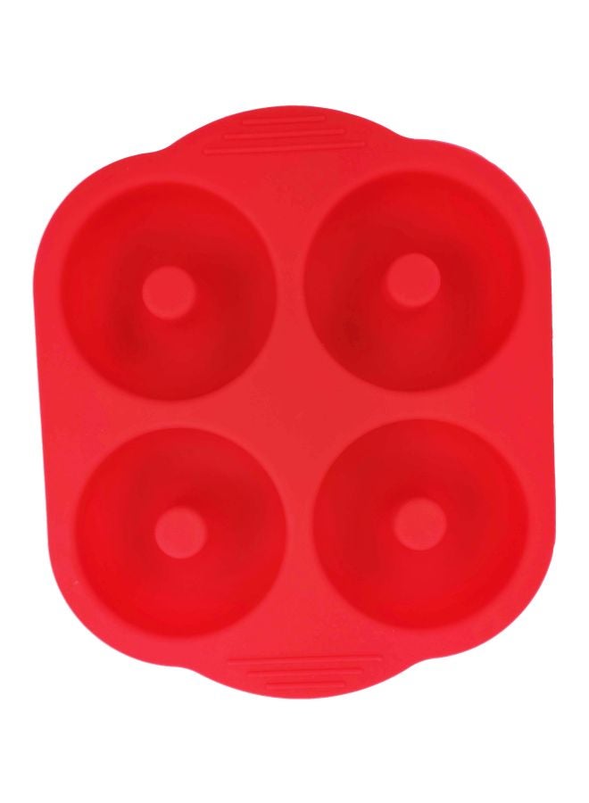 Home Pro 4-Cavaties Silicone Pan Mold Red 22.2x19.2x3cm - Image 2