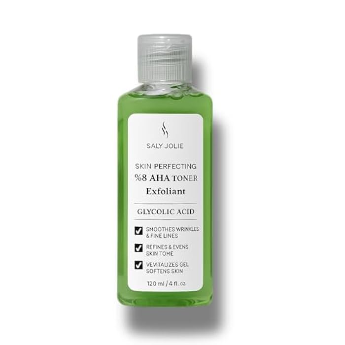 Saly Jolie AHA Toner Exfoliant with Glycolic Acid 8٪ - Image 1
