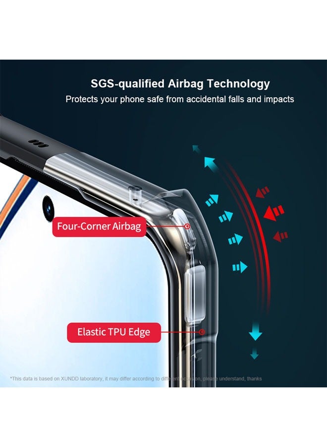 عام Crystal Clear حافظة خلفية لهاتف Realme 12 Pro Plus / 12 Pro / 12 Plus 5G مع حماية بزاوية 360 درجة وتصميم مقاوم للصدمات وغطاء خلفي شفاف. - Image 4
