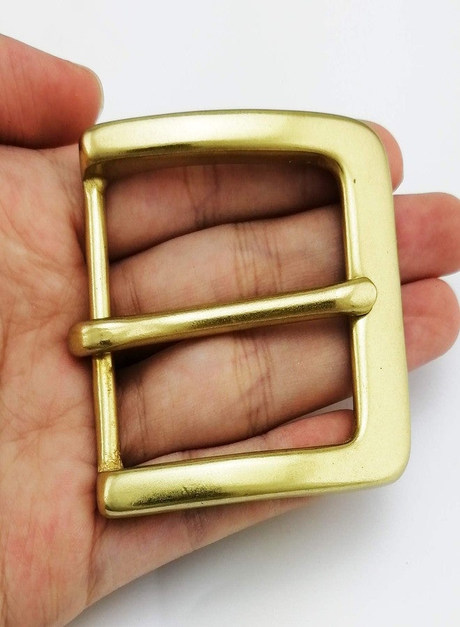 LAXPICOL 1.5"(38mm) Heavy Duty Solid Brass Single Prong Square Belt Buckle - Image 3