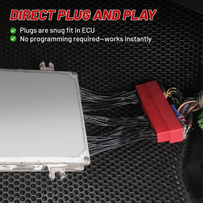 RED WOLF OBD2A to OBD1 ECU Jumper Conversion Harness Adapter Compatible with 1996-1999 Acura Integra, 1996-1998 Civic, 1996-1997 Accord, Plug & Play OBD1 Vehicle Jumper Cable Harness - Image 3