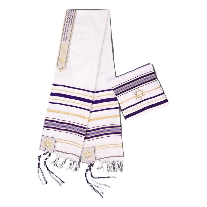 Rooherd tallit lady (1, NEW-purple) - Image 1