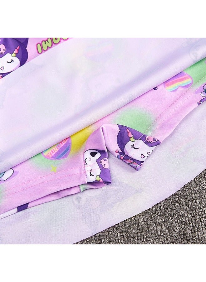 إسكدنيا ملابس سباحة للأطفال البنات 2024 صيفية للفتيات Siaman صغيرة للأطفال في المنتصف، أميرة كرتونية للسباحة Kulomi - اللون: 189 نظارات واقية - - Image 5