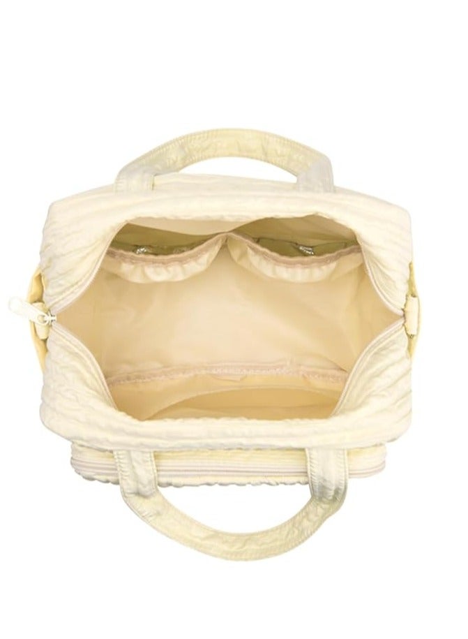 DOOKOO Diaper Bag Tote for Baby Girl Mommy Bag Quilted Cotton Baby Diaper Bag Travel Diaper Multifunction Maternity Bag Travel Storage Bag Diaper Tote Bag without Doll - Image 4