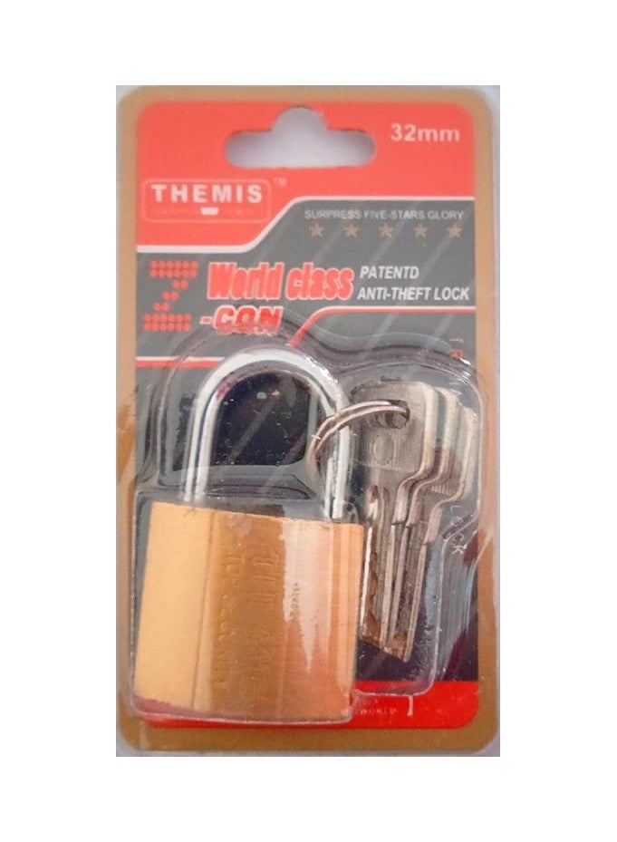 قفل مقوس مع مفتاح