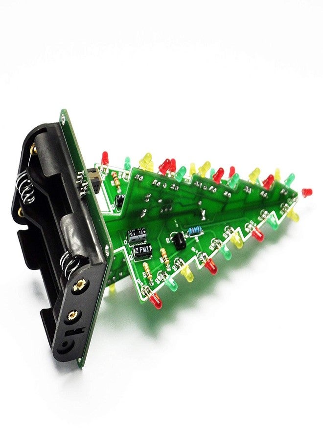 AiTrip 3D Xmas Tree Soldering Project Electronic DIY Kit Upgraded 7 Color Flashing LED PCB Solder Assemble Kit Season Decoration Creative Gift - Image 3
