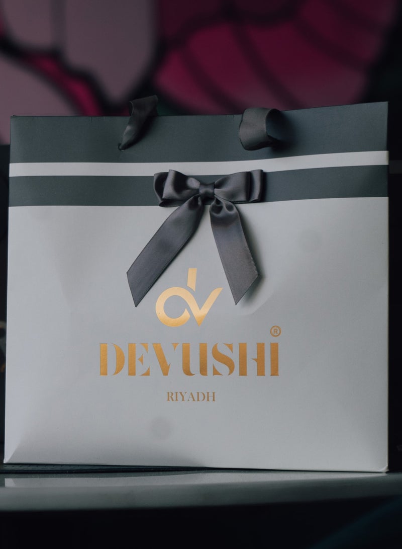 Devushi women's black leather watch - Image 3