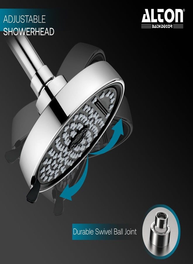 ALTON SHR22345, ABS, 5-INCH, 4-Function Overhead Shower, Silver - Image 4