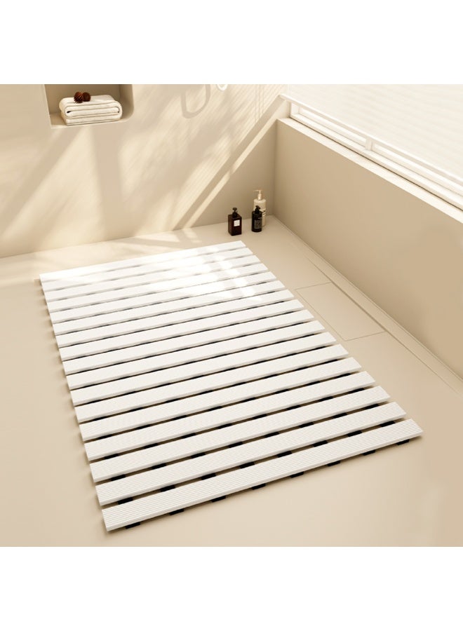 دعاسة حمام مضادة للانزلاق لحوض الاستحمام سريعة الجفاف، باللون الأبيض مقاس ‎٦٠×٤٣ سم‎ و ‎٩٠×٦٠ سم‎ - Image 2