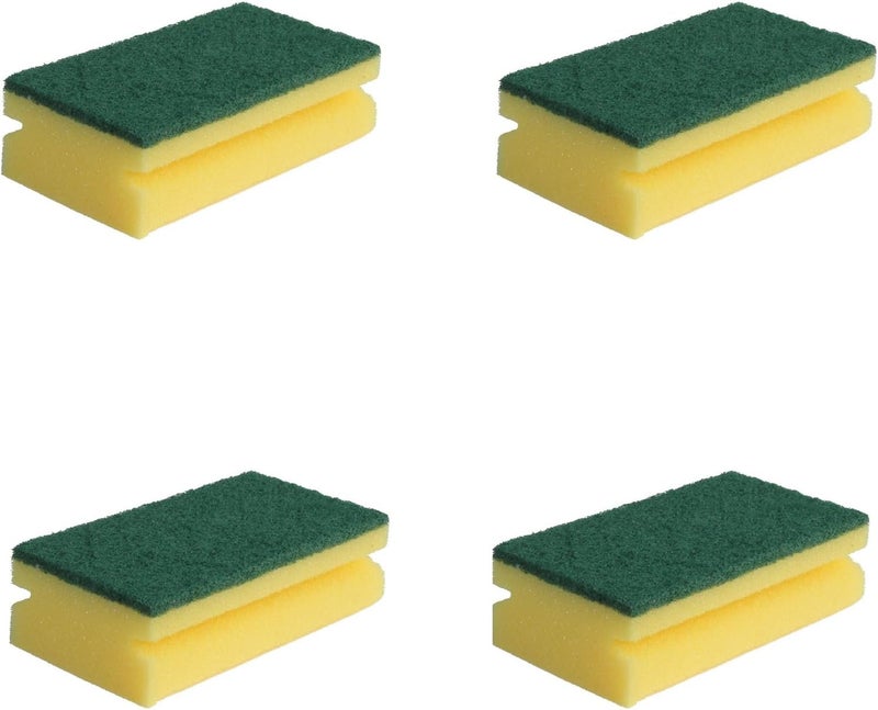 SILTOX Heavy Duty Cellulosic Scrub Sponge, Kitchen sponge | Dish sponge | Scrub | General Purpose Cleaning | Food Safe | Non-Rusting | Kitchen, Garage, Outdoor (4) - Image 1