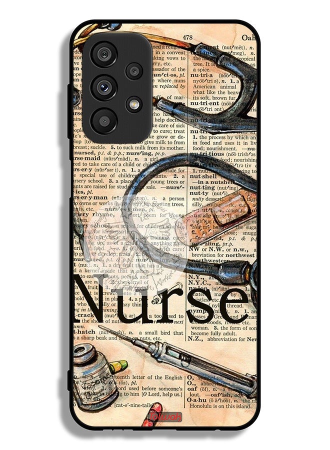 Tolwak Samsung Galaxy A23 5G Protective Case Cover Nurse Vintage Tools - Image 1