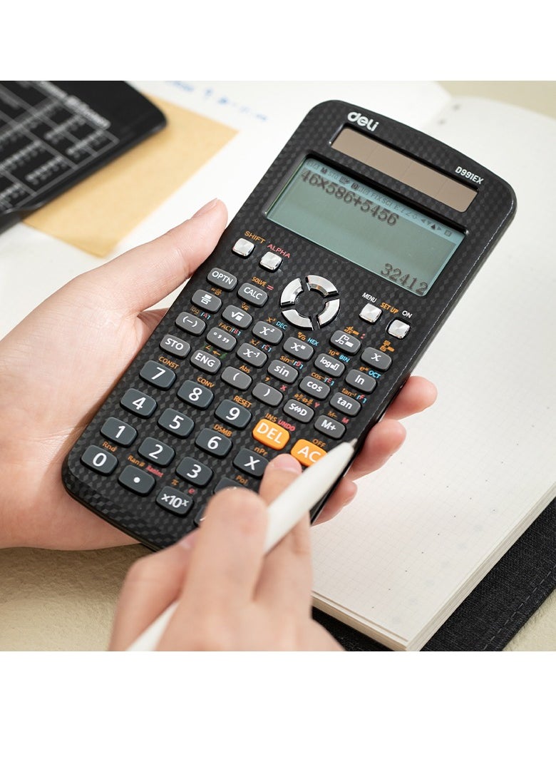 Deli - SCIENTIFIC CALCULATOR, 552F-BK - Image 1