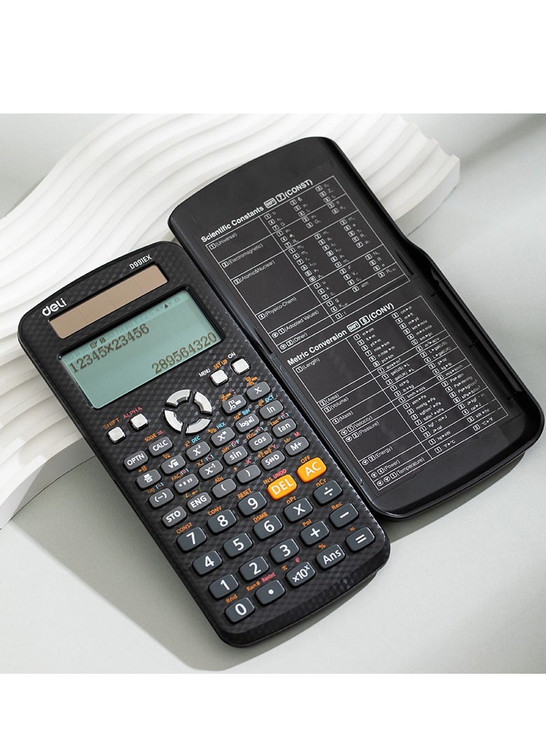 Deli - SCIENTIFIC CALCULATOR, 552F-BK - Image 1