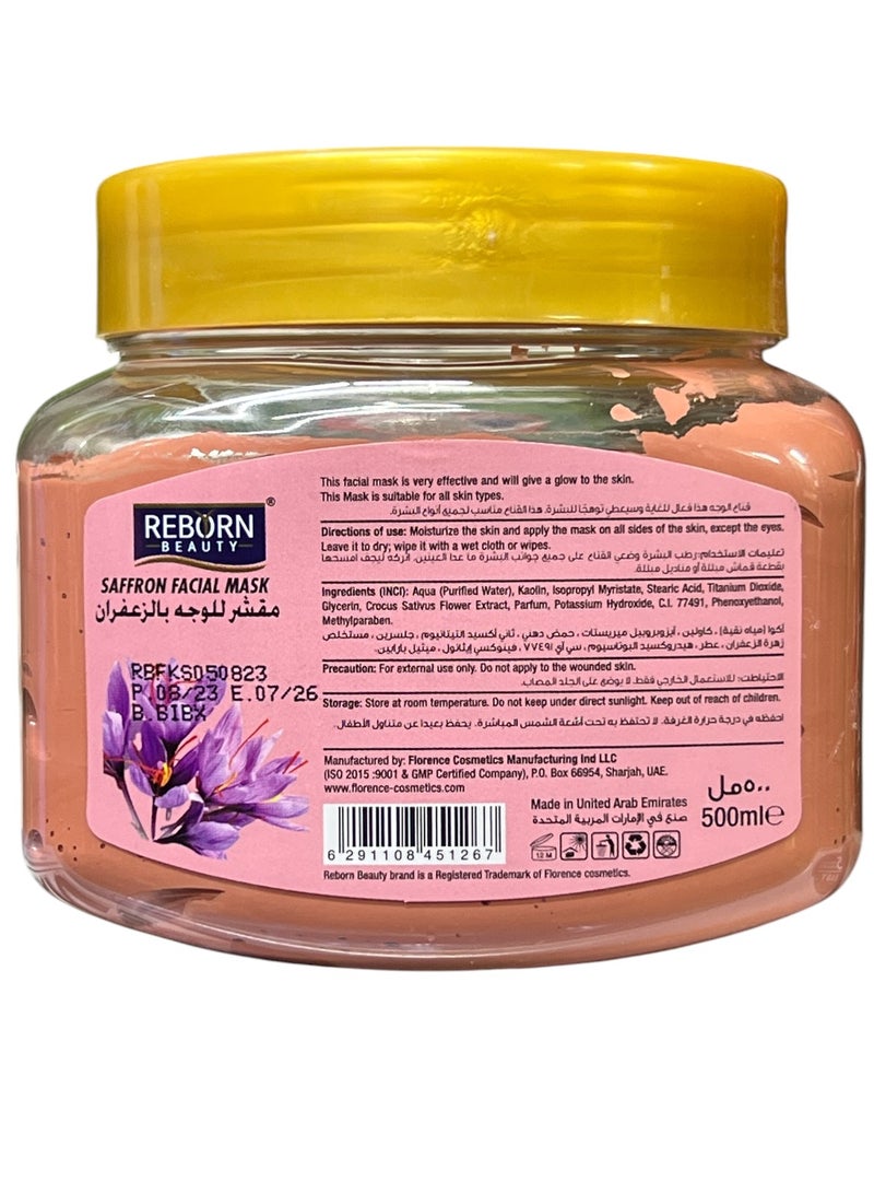 REBORN Saffron Face And Body Mud Mask 500ml - Image 2