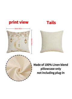 FASHION HOME Set of 4 Cushion Covers Decorative Throw Pillow cases for Living Room Garden Outdoor Décor  - Image 3