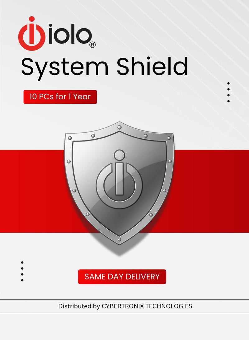 Iolo System Shield | 10 Devices for 1 Year | Digital License | SAME DAY DELIVERY