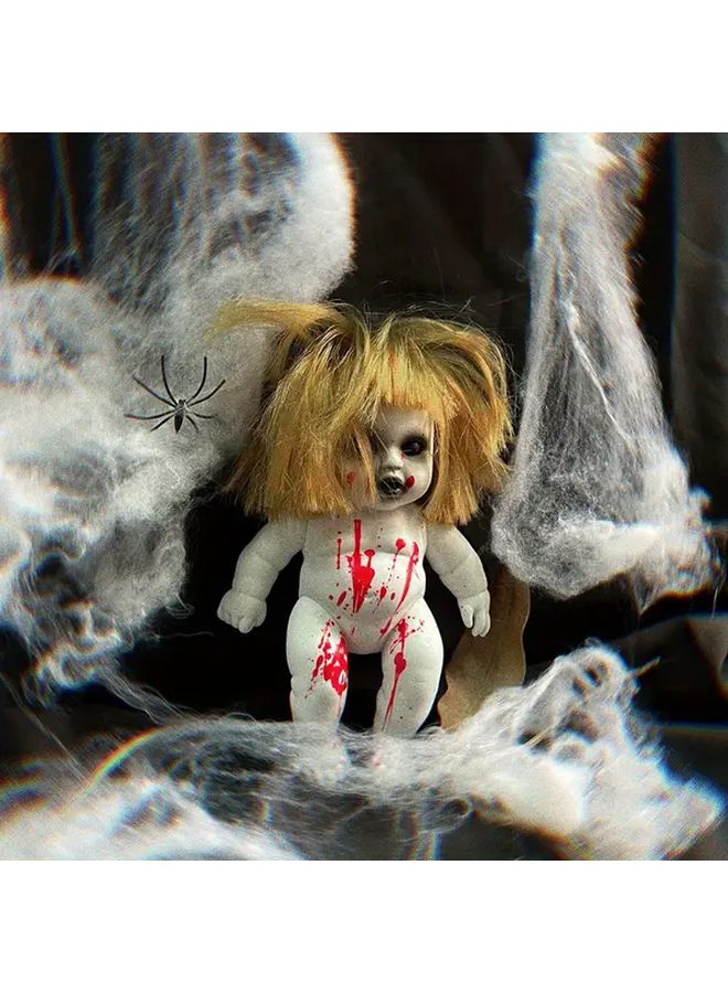 Halloween Spooky Doll With Realistic Bloodstain Red Party Decoration - Image 5