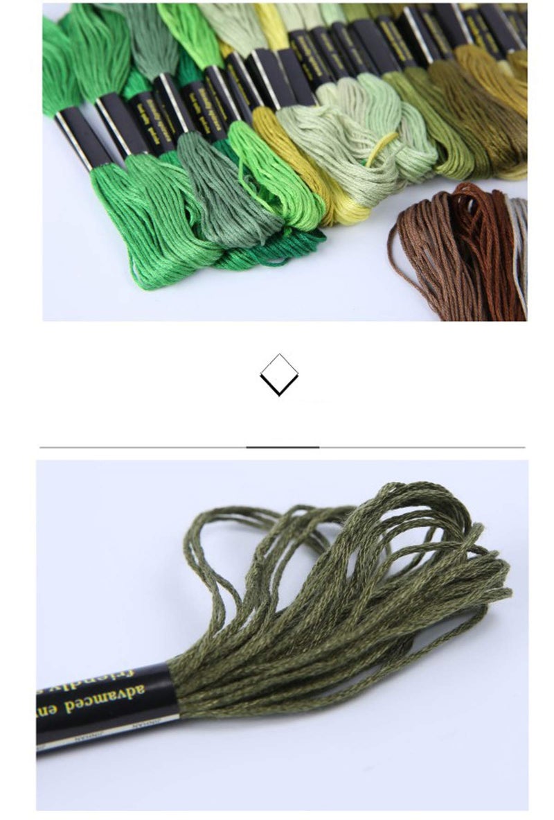 XLSFPY سوار الصداقة خيط 50 خيط بألوان قوس قزح خيوط تطريز خيوط تطريز قطنية سوار خيوط الحرف - Image 5