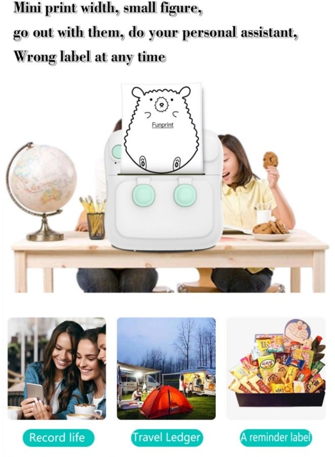 Mini Portable Bluetooth Thermal Printer, Wireless Sticker and Photo Printer for Learning and Office Use - Image 5