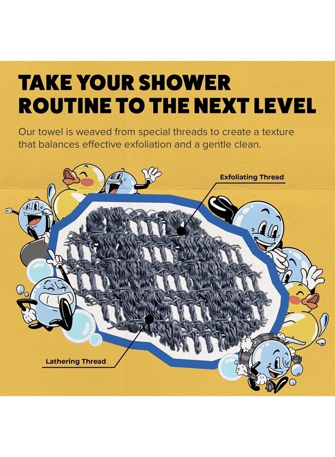 GOSHI منشفة استحمام مقشرة - قماش غسيل مقشر مقاوم للتمزق لجميع أنواع البشرة - صنع في اليابان - Image 5