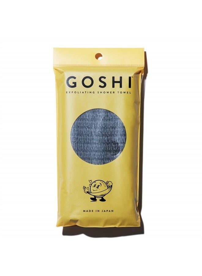 GOSHI منشفة استحمام مقشرة - قماش غسيل مقشر مقاوم للتمزق لجميع أنواع البشرة - صنع في اليابان - Image 1