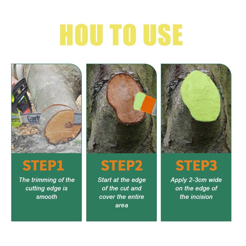Zriechs 2026 Tree Wound Sealer,Tree Wound Pruning Sealer,Pruning Sealer,Tree Wound Dressing With Brush,Tree Wound Sealer Healing Paste,Bonsai Cut Paste,Bonsai Tree Pruning Sealer For Tree Wound (1SET) - Image 5