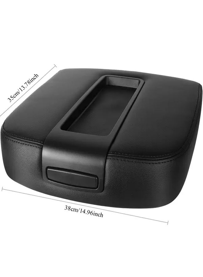 Black Replacement Center Console Lid For Chevy Silverado GMC Sierra 2007-2014 - Image 2