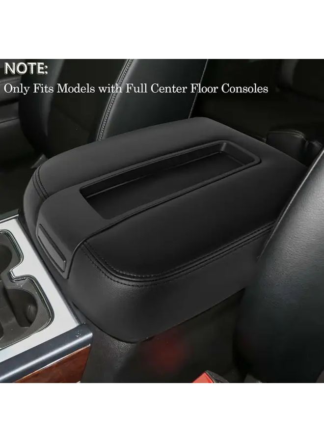 Black Replacement Center Console Lid For Chevy Silverado GMC Sierra 2007-2014 - Image 1