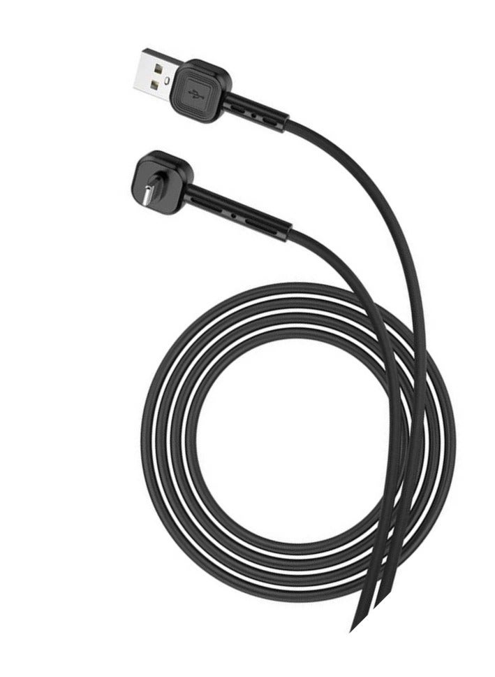 AWEI-CL-65-Phone holder charging Cable and data sync transfer 2*1-Multi-use-iOS output-Not tangled-Fast charging 2.4A-Fast transfer-Long life-Elegant design with the latest materials - Image 1