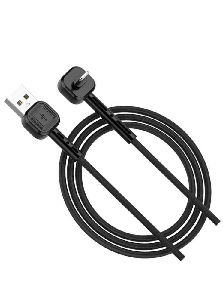 AWEI-CL-65-Phone holder charging Cable and data sync transfer 2*1-Multi-use-iOS output-Not tangled-Fast charging 2.4A-Fast transfer-Long life-Elegant design with the latest materials - Image 4