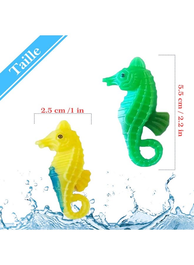 Emily Pets Plastic Aquarium Fish Tank Floating Seahorses Decoration Ornament 5.5 X 2.5 X 1.3Cm 6Pcs Multi Color - Image 3