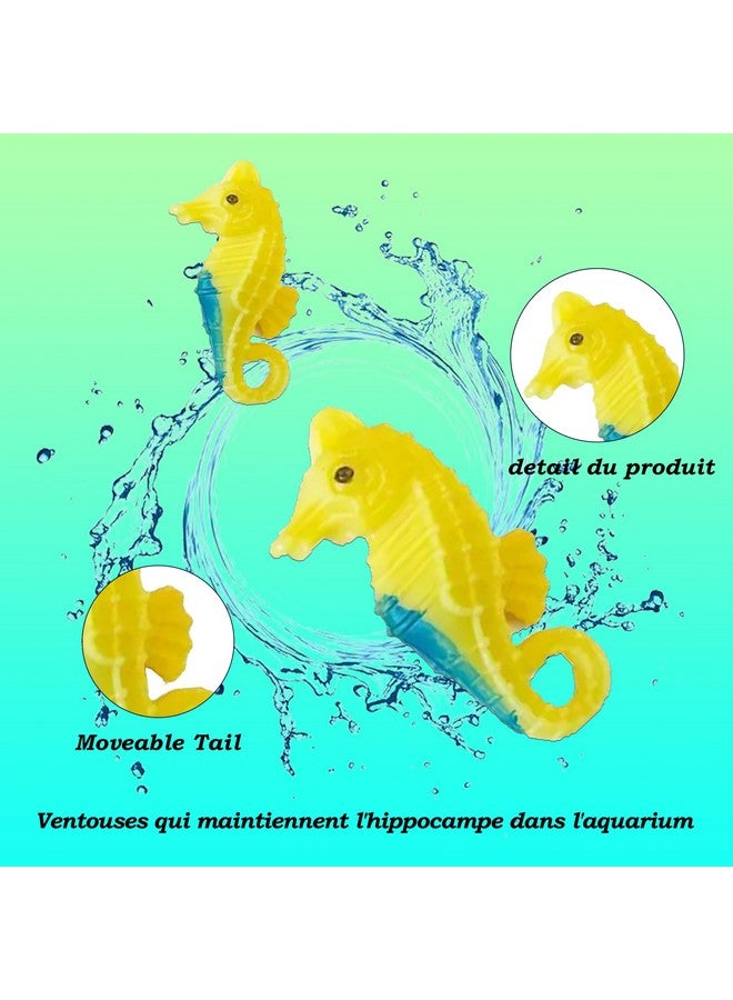 Emily Pets Plastic Aquarium Fish Tank Floating Seahorses Decoration Ornament 5.5 X 2.5 X 1.3Cm 6Pcs Multi Color - Image 5