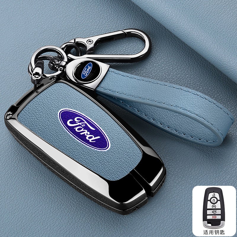 Ford Edge L Key Case, Mondeo Explorer Focus Metal Shell Remote Cover - Universal Car Accessory - Image 1