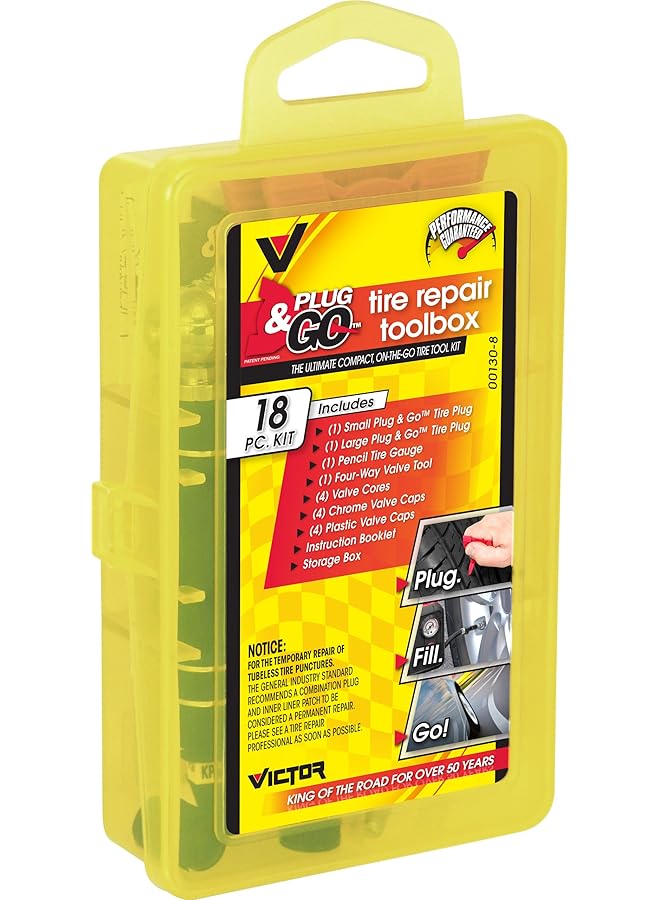 فيكتور 22-5-00130-8 طقم إصلاح الإطارات السريع Plug & Go - Image 3