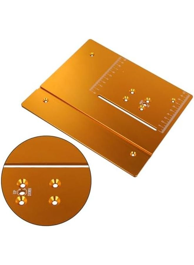 لوحة إدراج طاولة التوجيه من الألومنيوم T60 مقاس 240x200x6 مم، لوحة ناعمة مقاومة للاهتراء لطاولة منشار النجارة - Image 5