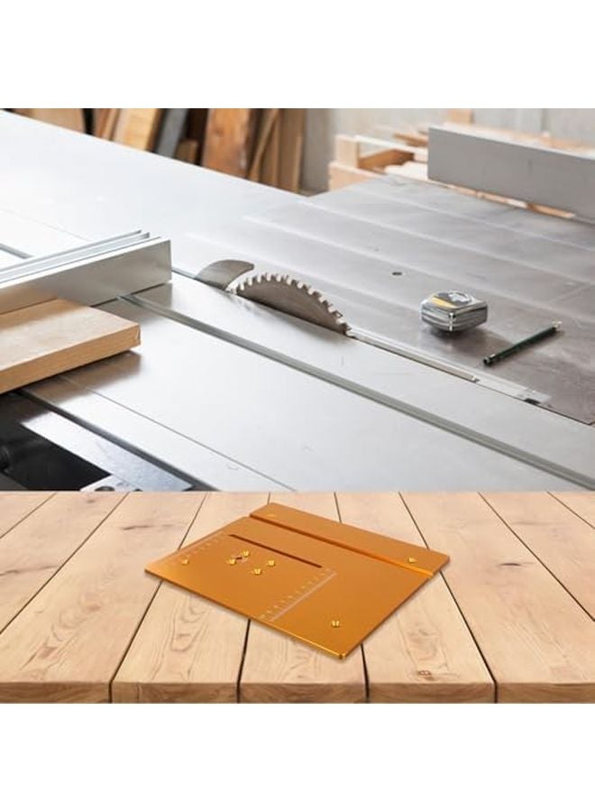 لوحة إدراج طاولة التوجيه من الألومنيوم T60 مقاس 240x200x6 مم، لوحة ناعمة مقاومة للاهتراء لطاولة منشار النجارة - Image 4