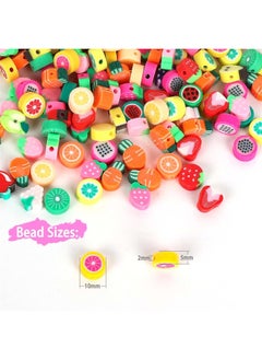 Generic 【Product Size】-360pcs 18 different style polymer clay beads 20pcs for each,750 pcs flat clay beads mixed colors 6mm,50pcs 6mm white pearl bead,30pcs 8mm white pearl bead,50pcs heart beads,2 rolls of crystal string.  - Image 2
