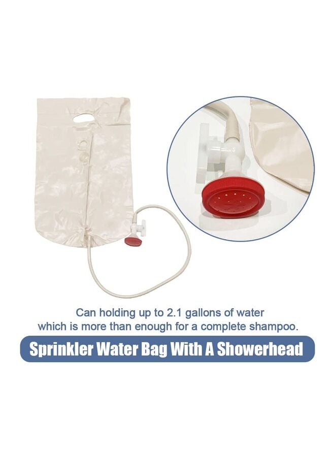 Bedside Inflatable Shampoo Basin Set - Bedridden Hair Washing Bowl System, Hair Shower Bed Bath Supplies for Patient, Disabled, Elderly (Set of 5) - Image 3