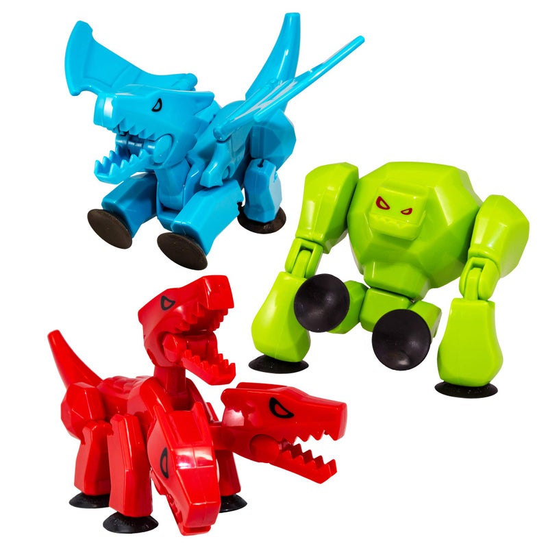 StikBot Zing Mega Monsters 3 Pack, Complete Set of 3 Poseable Monster Action Figures, Cerberus, Gigantus and Scorch - Image 1