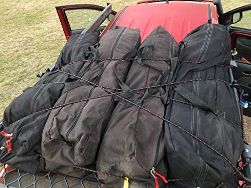 SPIDER حبال بونجي قابلة للتعديل مع خطافات، 48 بوصة غير مشدودة، 7-70 بوصة مشدودة - خطافات سريعة التعديل - أحزمة ربط ثقيلة لتحمل الظروف الخارجية، أسرة الشاحنات، النقل، الحمولة، القماش المشمع، (2 قطعة) - Image 3