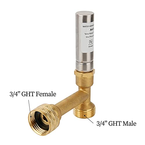 Watflow Water Hammer Arrestor 3/4"GHT Thread, Water Hammer Arrestor Washing Machine, for Toilet 2 Pcs - Image 4