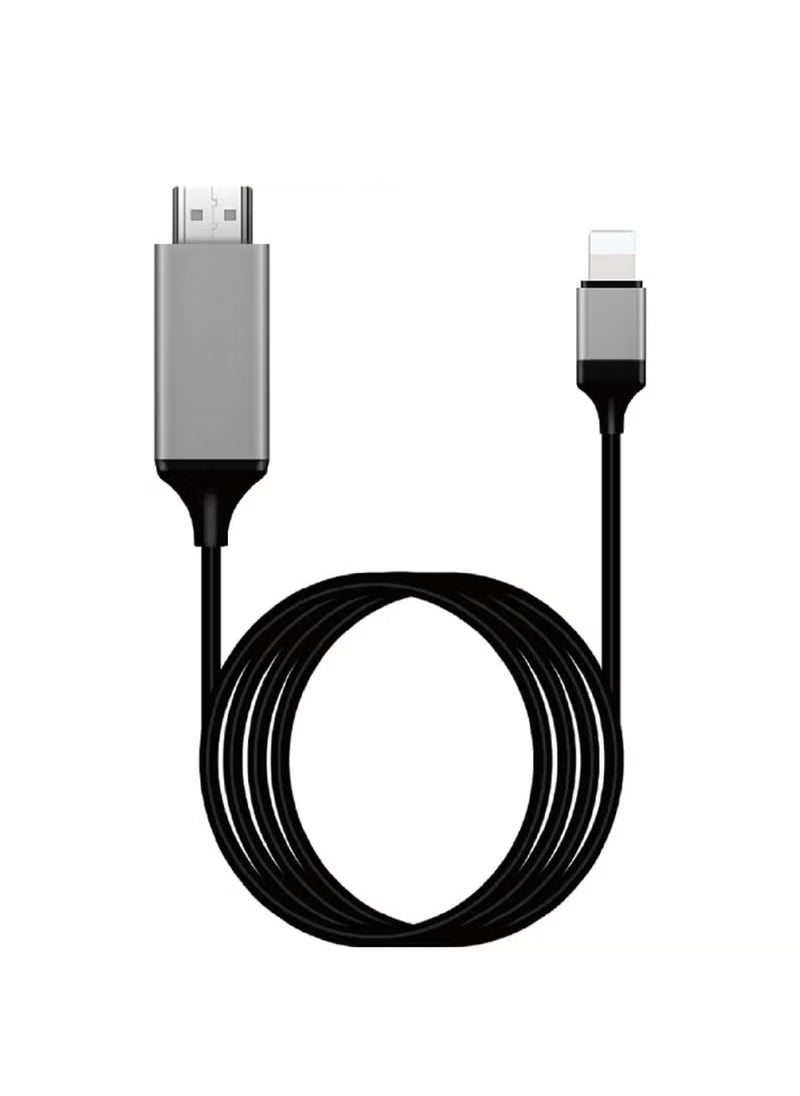 Apple MFi Certified Lightning to HDMI Adapter for Phone to TV Compatible with iPhone 14/13/12/11/X/8/ iPad Sync Screen Connector Directly Connect on HDTV/Monitor/Projector NO Need Power Supply