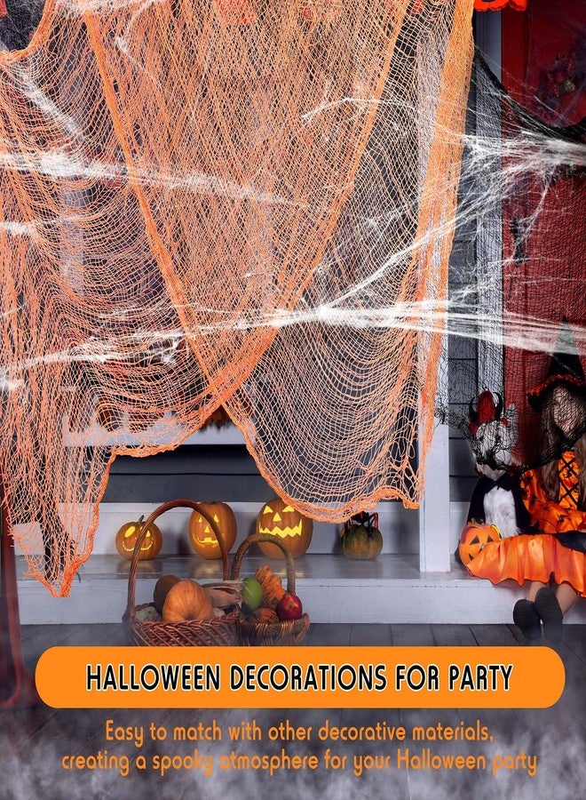 Tegeme Halloween Creepy Cloth 30 x 72 Inch Spooky Polyester Gauze Scary Cloth Doorways Halloween Decorations Assorted Colors Hanging Fabric for Outdoor Yard Home Wall Decor(3 Pieces) - Image 4