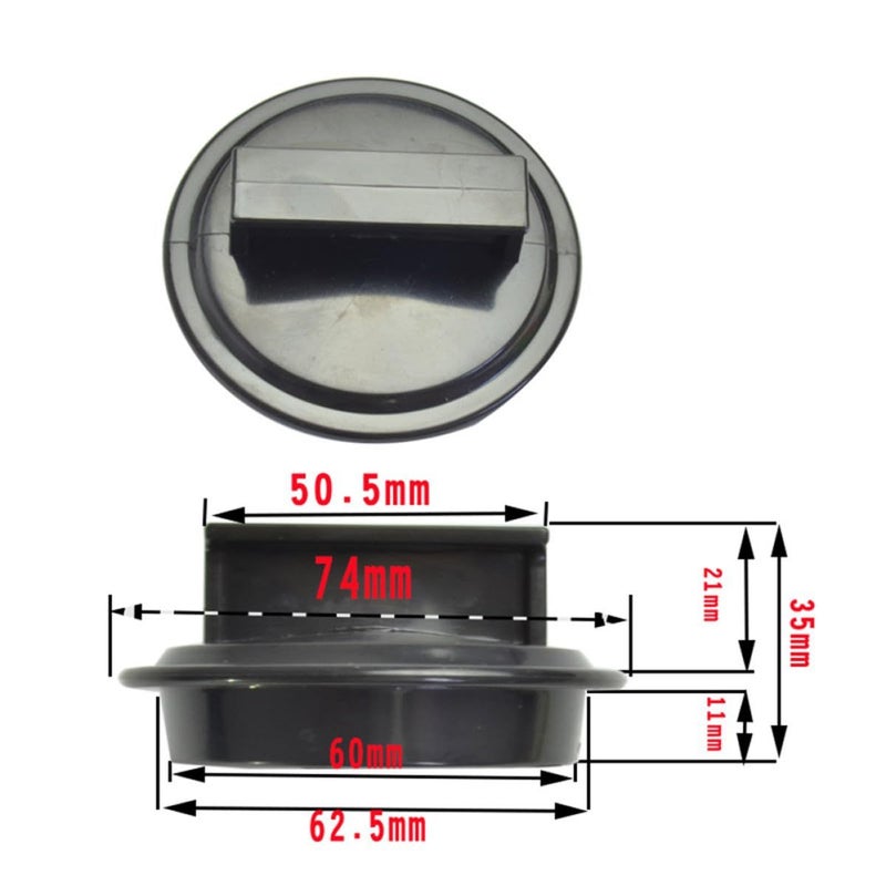 60mm Plastic Waste Disposal Splash Guard Ring with Sink Plug Sink Drain Replacement Accessory - Image 5
