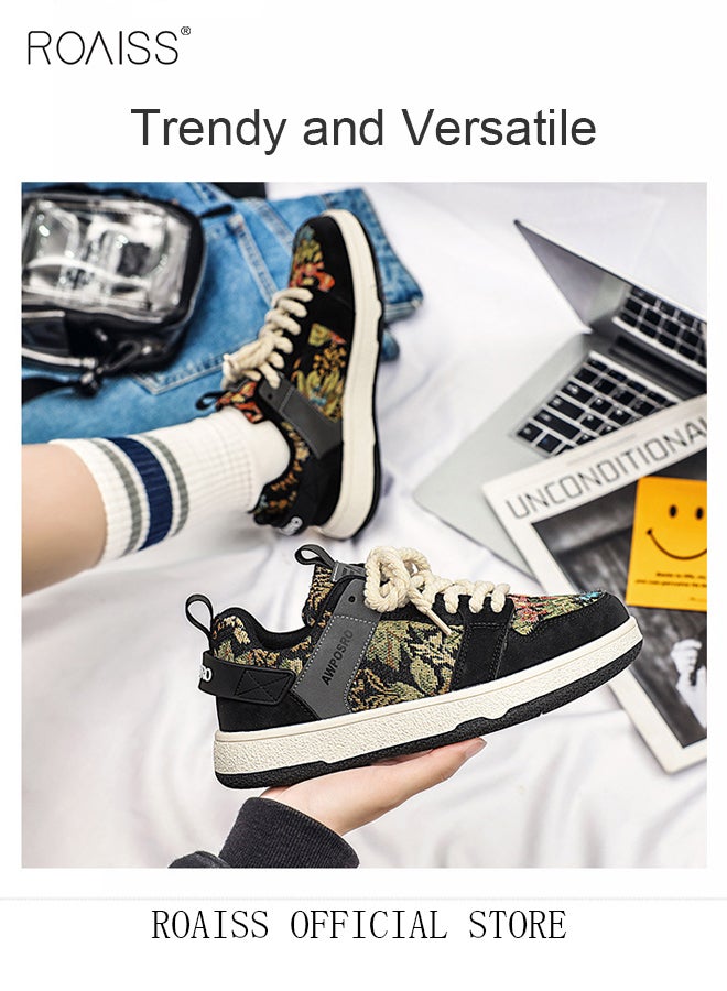 رويس أحذية رياضية أنيقة للرجال، أحذية برباط منخفضة، أحذية منصة متعددة الاستخدامات للرجال، أحذية رياضية مريحة بنعال غير قابلة للانزلاق، مناسبة للارتداء اليومي والأنشطة الخارجية - Image 4