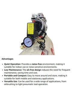 Edon Compressor Silent With PVC Top Tank Spray Gun  - Image 5